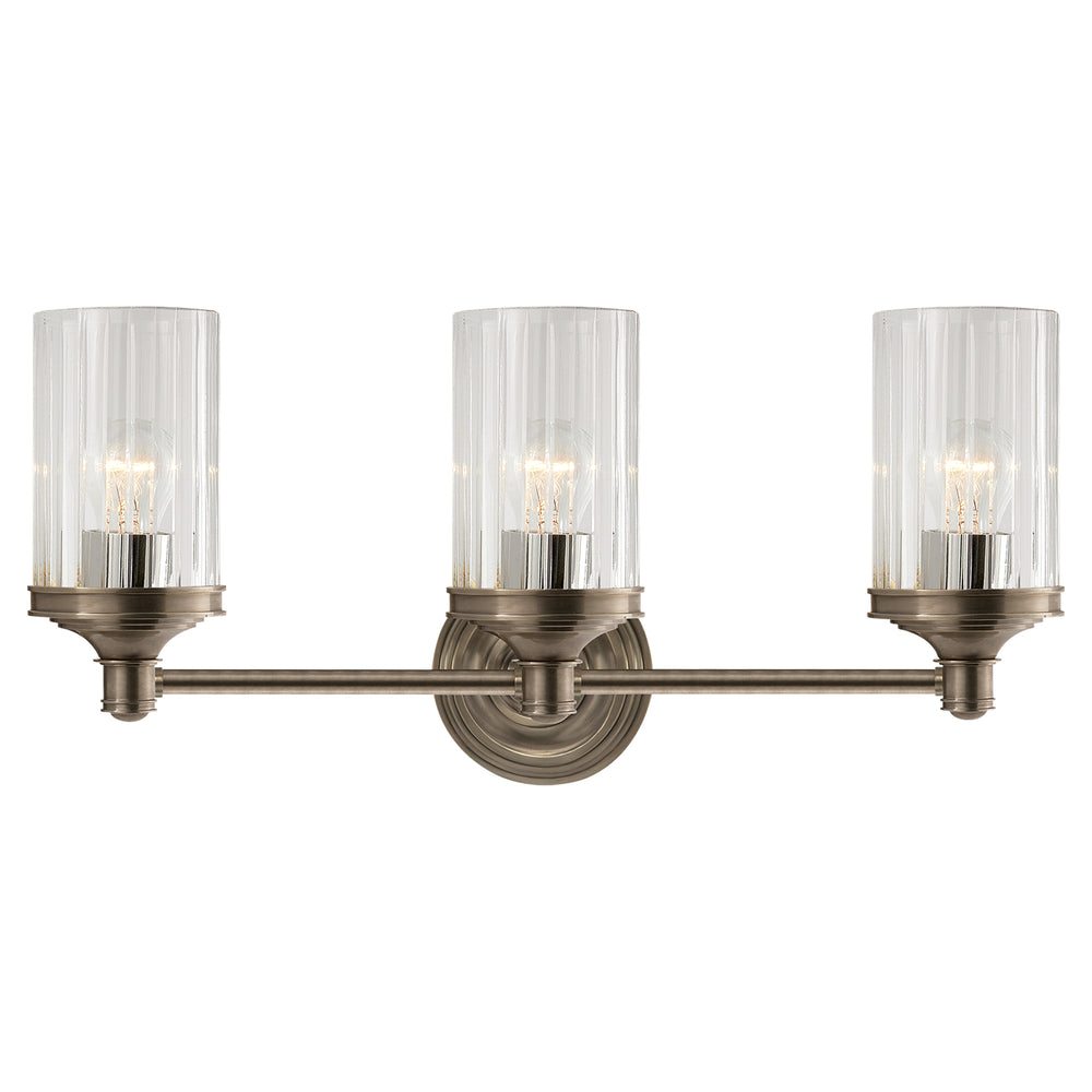 Visual Comfort Signature Canada - Three Light Wall Sconce - Ava - Antique Nickel- Union Lighting Luminaires Decor
