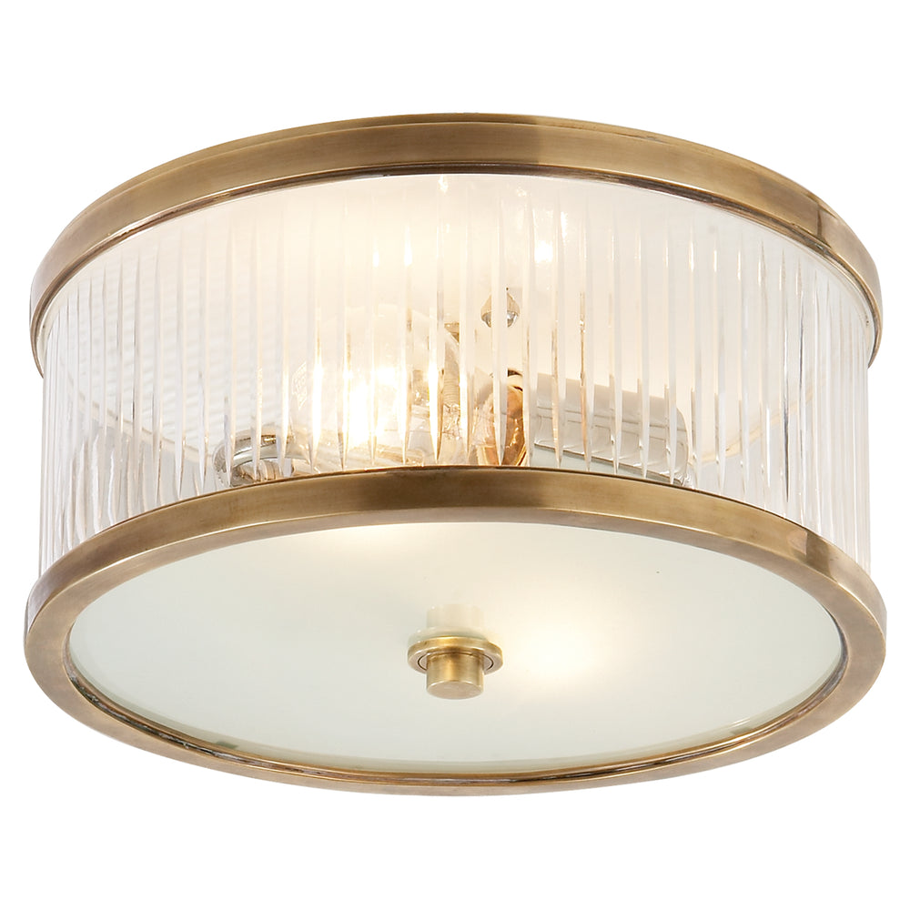 Visual Comfort Signature Canada - Two Light Flush Mount - Randolph - Hand-Rubbed Antique Brass- Union Lighting Luminaires Decor
