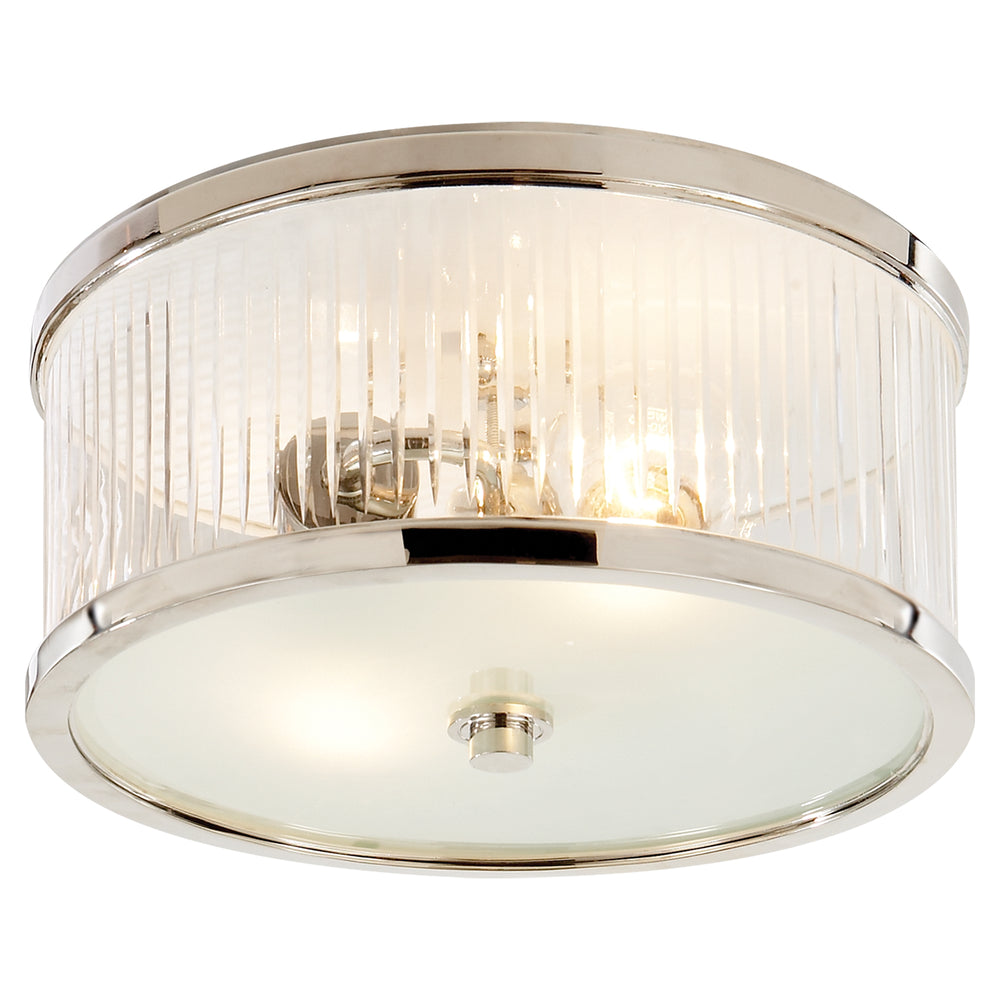 Visual Comfort Signature Canada - Two Light Flush Mount - Randolph - Polished Nickel- Union Lighting Luminaires Decor