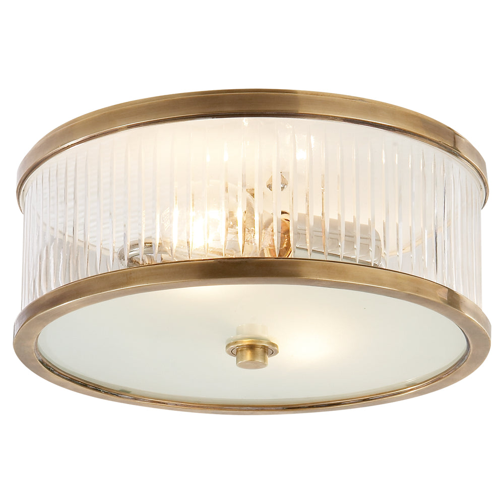 Visual Comfort Signature Canada - Two Light Flush Mount - Randolph - Hand-Rubbed Antique Brass- Union Lighting Luminaires Decor