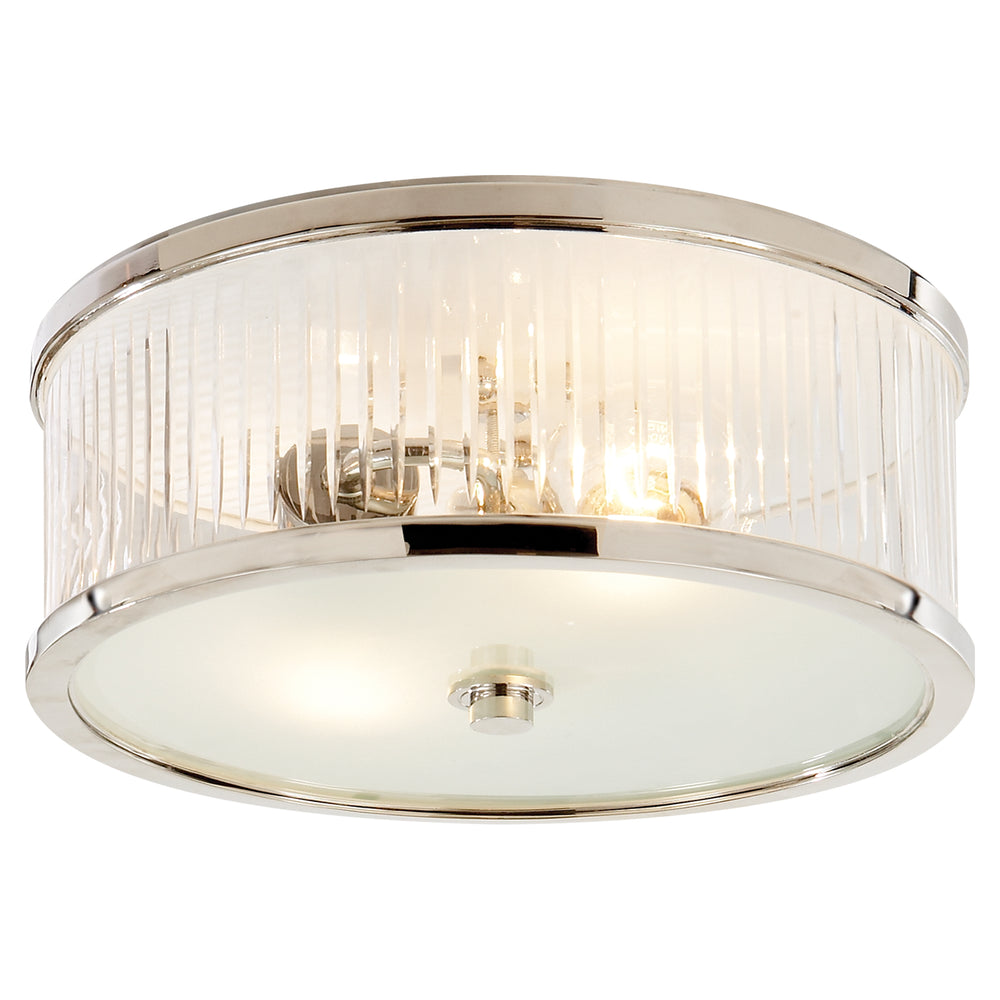 Visual Comfort Signature Canada - Two Light Flush Mount - Randolph - Polished Nickel- Union Lighting Luminaires Decor