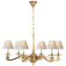 Visual Comfort Signature Canada - Six Light Chandelier - Myrna - Natural Brass- Union Lighting Luminaires Decor