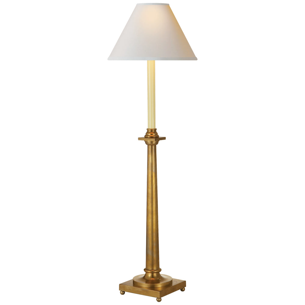 Visual Comfort Signature Canada - One Light Table Lamp - Swedish Column - Antique-Burnished Brass- Union Lighting Luminaires Decor