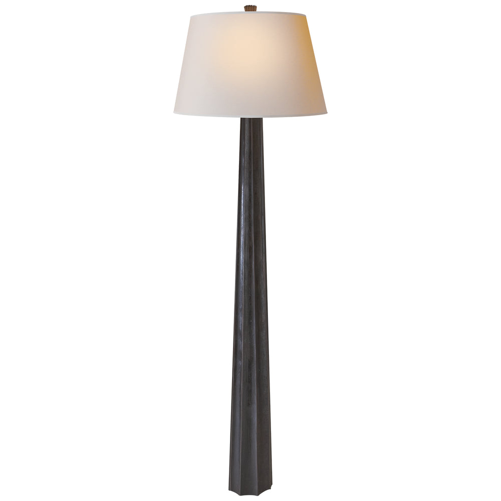 Visual Comfort Signature Canada - One Light Floor Lamp - Fluted Spire - Aged Iron- Union Lighting Luminaires Decor