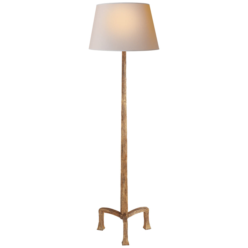Visual Comfort Signature Canada - One Light Floor Lamp - Strie - Gilded Iron- Union Lighting Luminaires Decor