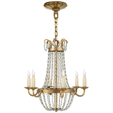 Visual Comfort Signature Canada - Six Light Chandelier - Paris Flea Market - Gilded Iron- Union Lighting Luminaires Decor