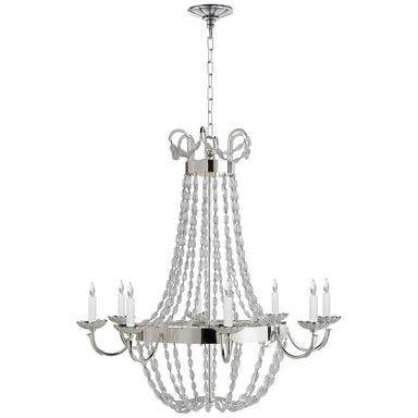 Visual Comfort Signature Canada - Eight Light Chandelier - Paris Flea Market - Polished Silver- Union Lighting Luminaires Decor