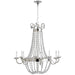 Visual Comfort Signature Canada - Eight Light Chandelier - Paris Flea Market - Polished Silver- Union Lighting Luminaires Decor