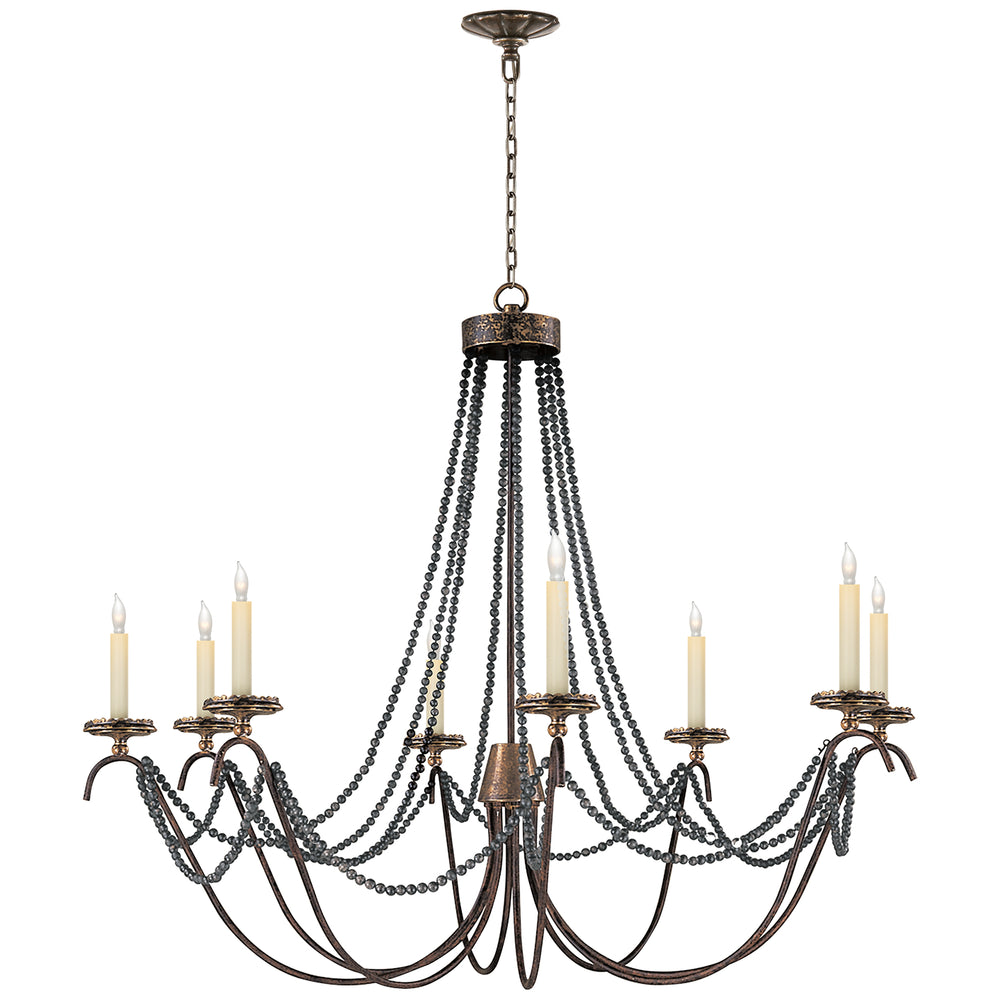 Visual Comfort Signature Canada - Eight Light Chandelier - Marigot - Hand Painted Rust Finish- Union Lighting Luminaires Decor