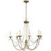 Visual Comfort Signature Canada - Six Light Chandelier - Marigot - Antique-Burnished Brass- Union Lighting Luminaires Decor