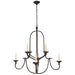 Visual Comfort Signature Canada - Eight Light Chandelier - Flemish - Aged Iron- Union Lighting Luminaires Decor