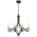 Visual Comfort Signature Canada - Eight Light Chandelier - Mykonos - Aged Iron- Union Lighting Luminaires Decor