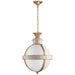 Visual Comfort Signature Canada - Three Light Lantern - Crown Top Globe - Antique White- Union Lighting Luminaires Decor