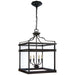 Visual Comfort Signature Canada - Four Light Lantern - Mykonos - Aged Iron- Union Lighting Luminaires Decor