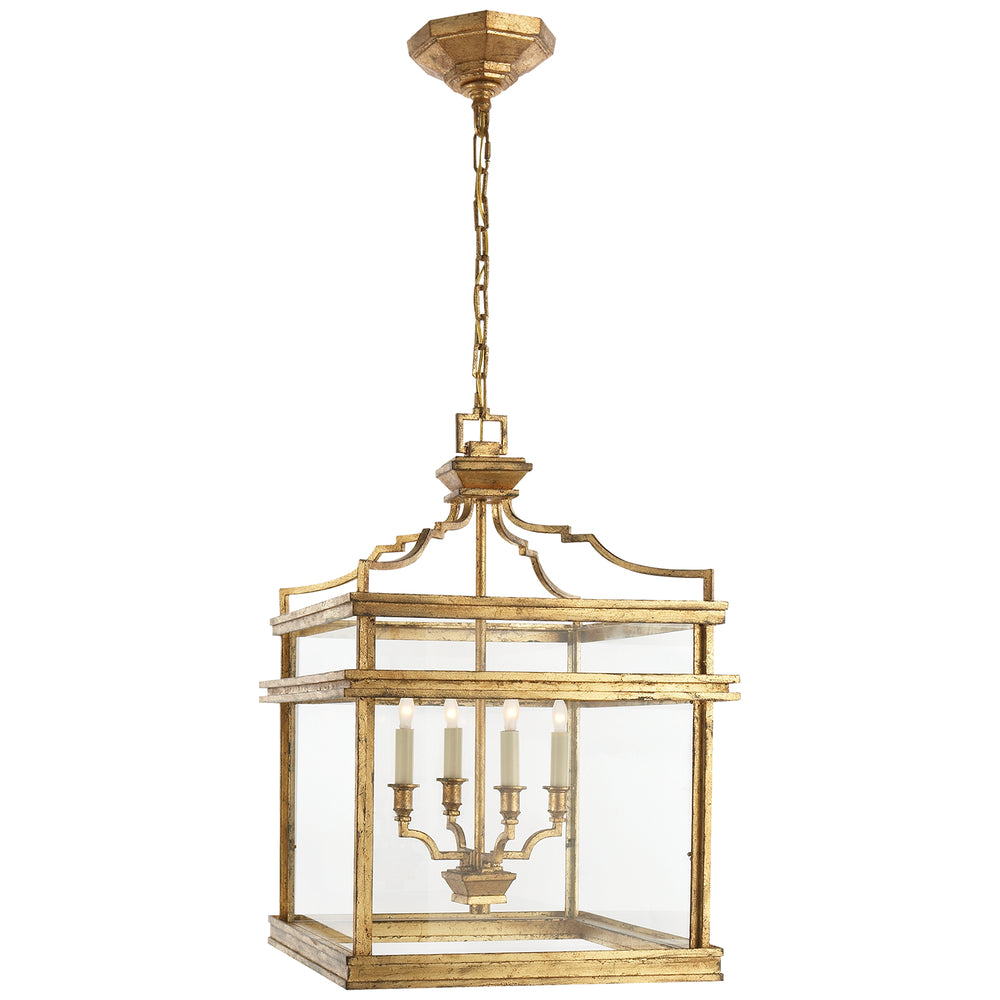 Visual Comfort Signature Canada - Four Light Lantern - Mykonos - Gilded Iron- Union Lighting Luminaires Decor