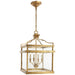 Visual Comfort Signature Canada - Four Light Lantern - Mykonos - Gilded Iron- Union Lighting Luminaires Decor