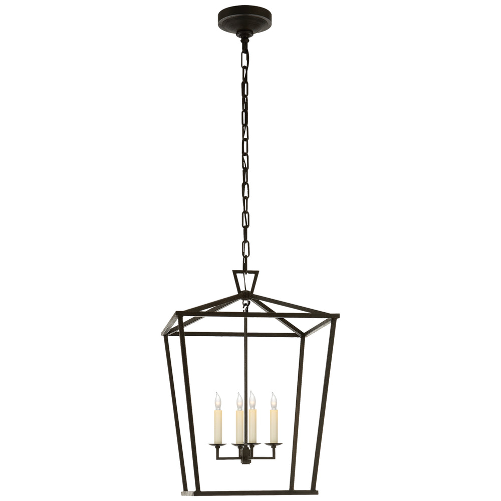 Visual Comfort Signature Canada - Four Light Lantern - Darlana - Aged Iron- Union Lighting Luminaires Decor