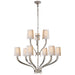 Visual Comfort Signature Canada - Nine Light Chandelier - Ruhlmann - Polished Nickel- Union Lighting Luminaires Decor