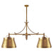Visual Comfort Signature Canada - Four Light Pendant - Sloane - Antique-Burnished Brass- Union Lighting Luminaires Decor