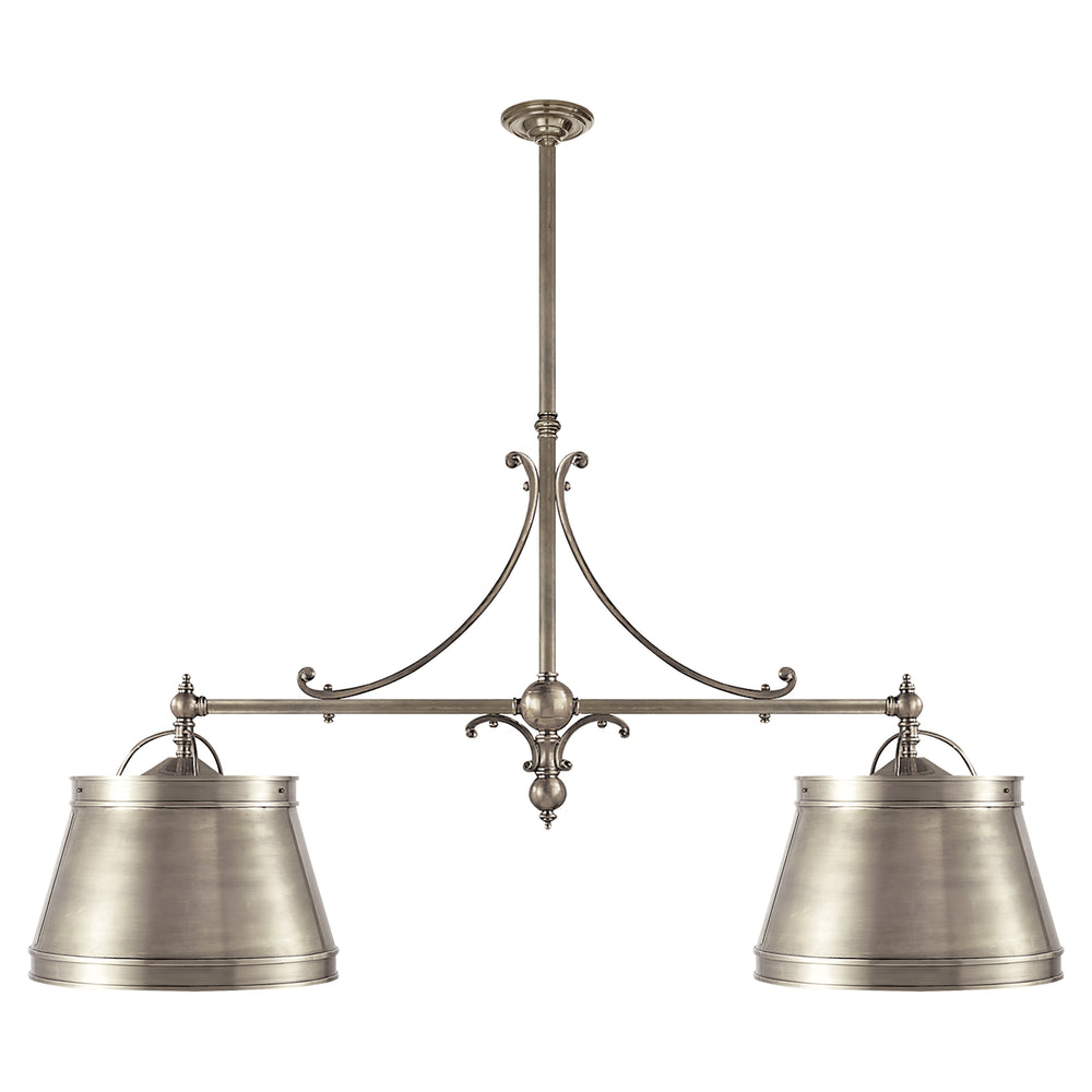 Visual Comfort Signature Canada - Four Light Pendant - Sloane - Antique Nickel- Union Lighting Luminaires Decor