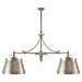 Visual Comfort Signature Canada - Four Light Pendant - Sloane - Antique Nickel- Union Lighting Luminaires Decor