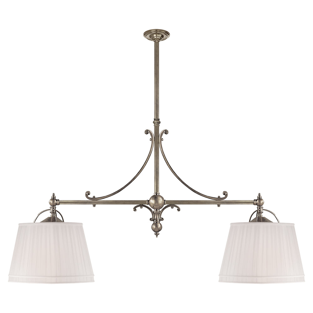 Visual Comfort Signature Canada - Four Light Pendant - Sloane - Antique Nickel- Union Lighting Luminaires Decor