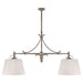 Visual Comfort Signature Canada - Four Light Pendant - Sloane - Antique Nickel- Union Lighting Luminaires Decor