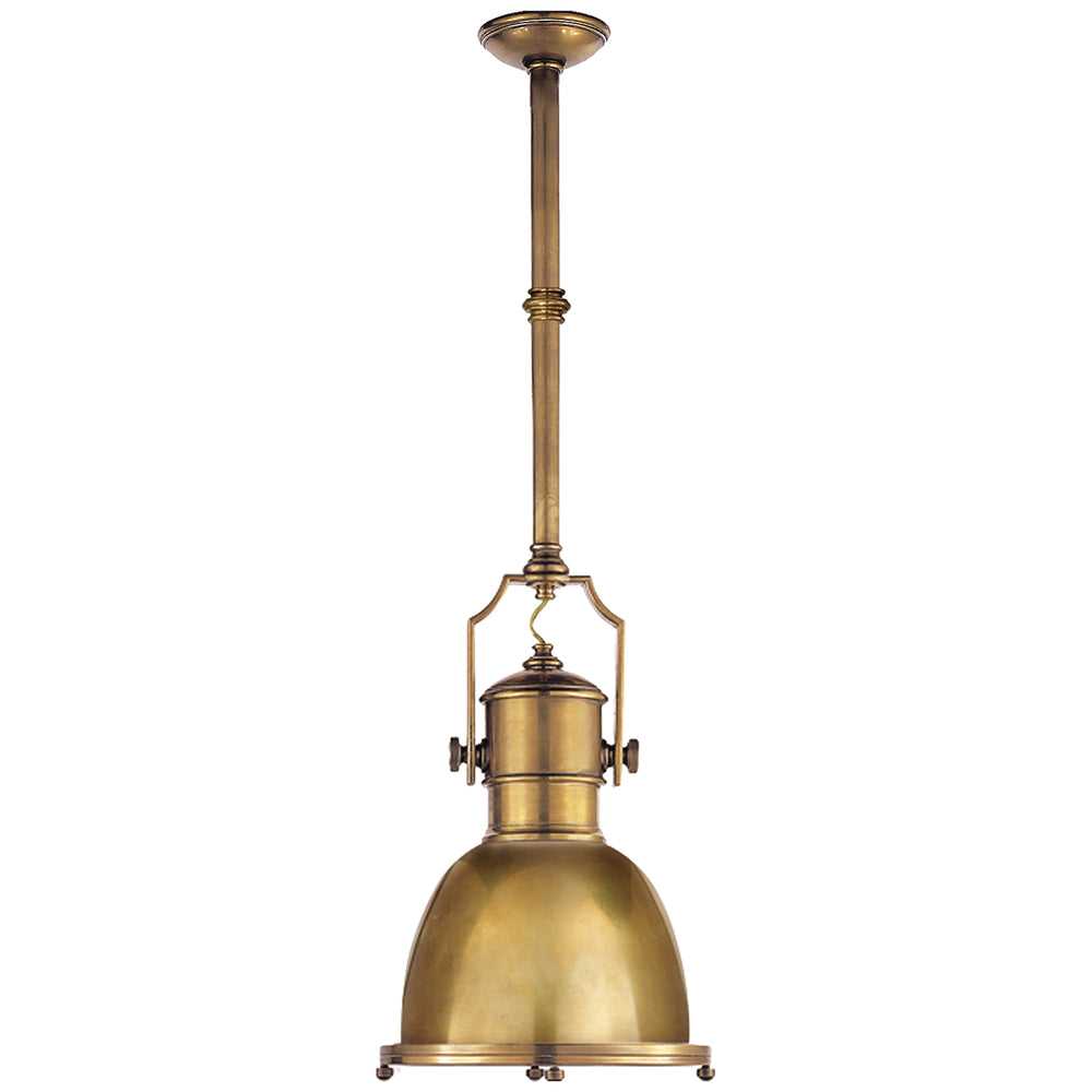 Visual Comfort Signature Canada - One Light Pendant - Country Industrial - Antique-Burnished Brass- Union Lighting Luminaires Decor
