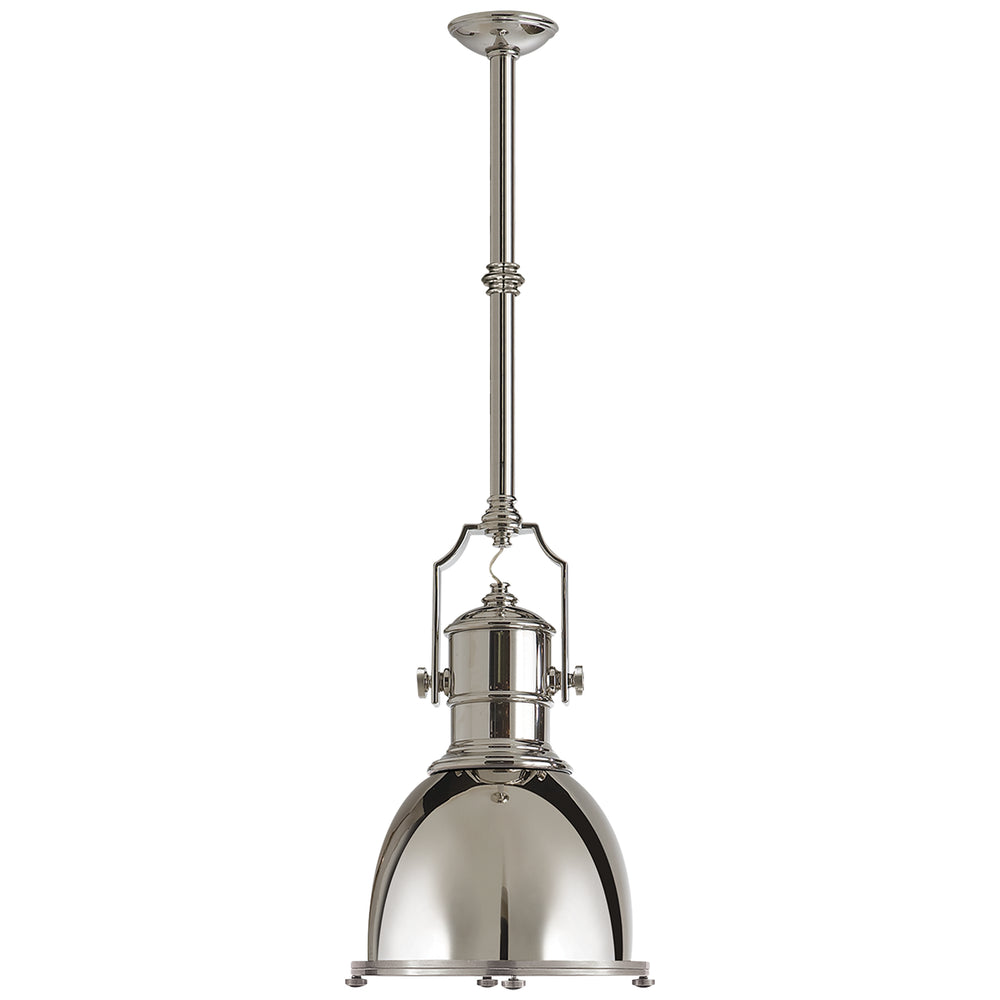Visual Comfort Signature Canada - One Light Pendant - Country Industrial - Polished Nickel- Union Lighting Luminaires Decor