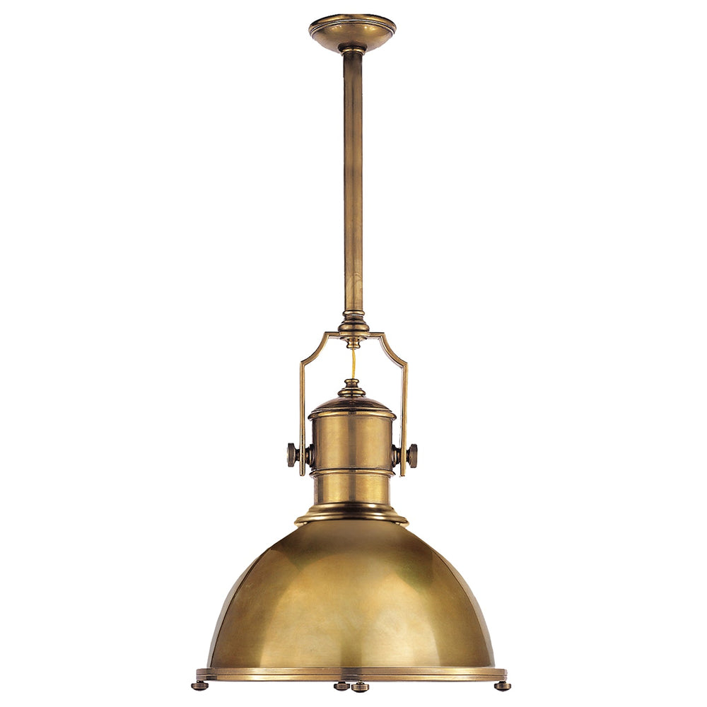 Visual Comfort Signature Canada - One Light Pendant - Country Industrial - Antique-Burnished Brass- Union Lighting Luminaires Decor