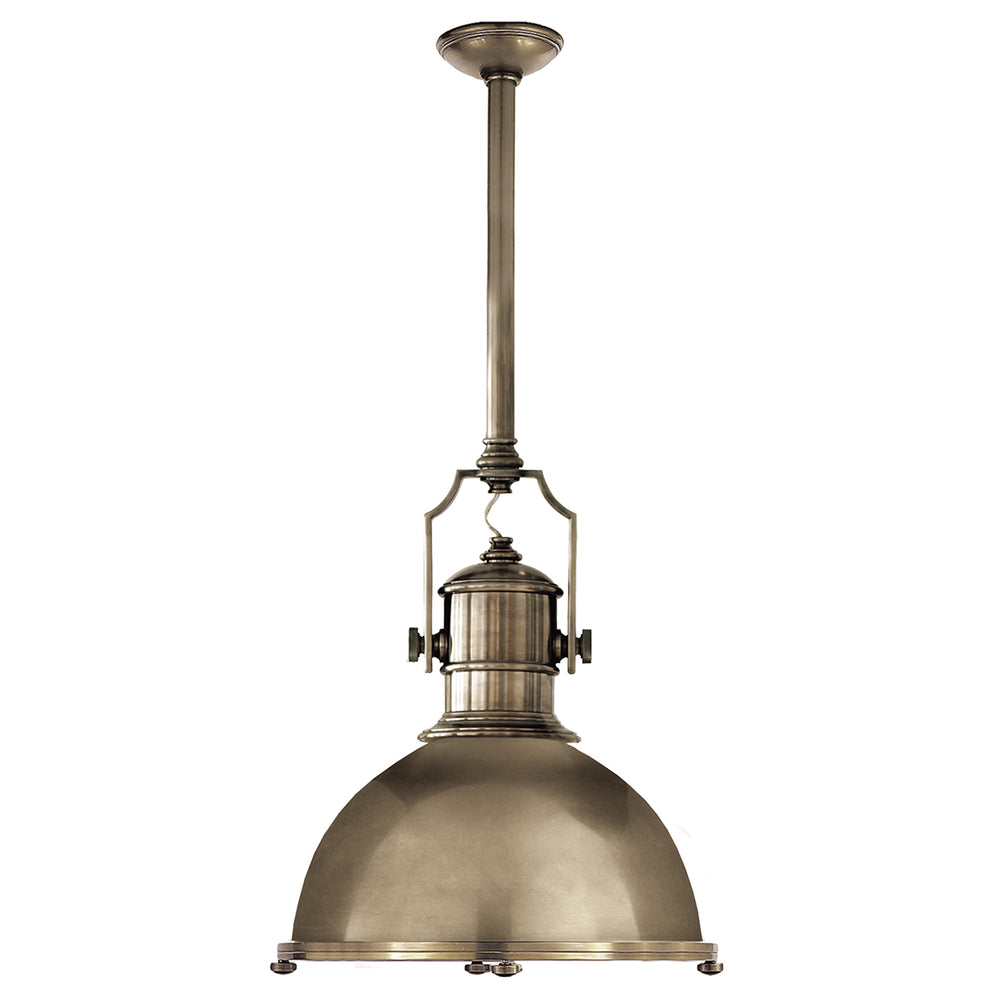 Visual Comfort Signature Canada - One Light Pendant - Country Industrial - Antique Nickel- Union Lighting Luminaires Decor