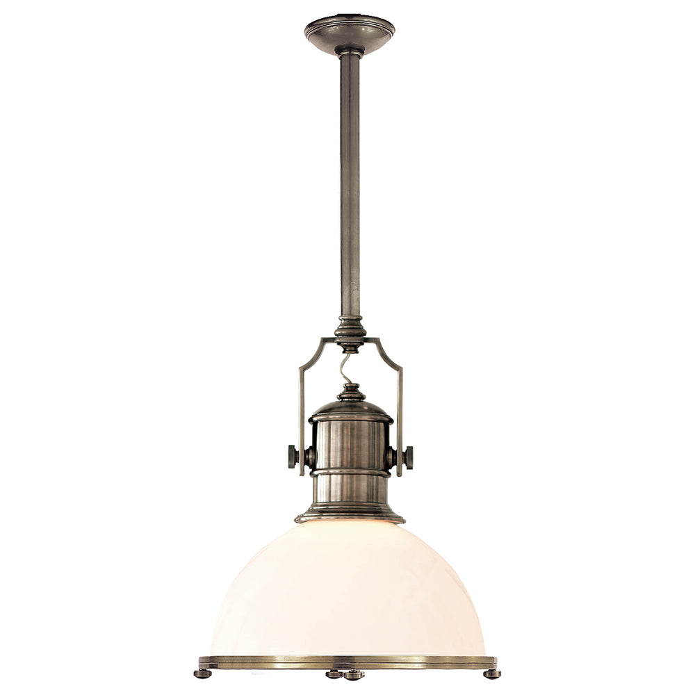 Visual Comfort Signature Canada - One Light Pendant - Country Industrial - Antique Nickel- Union Lighting Luminaires Decor