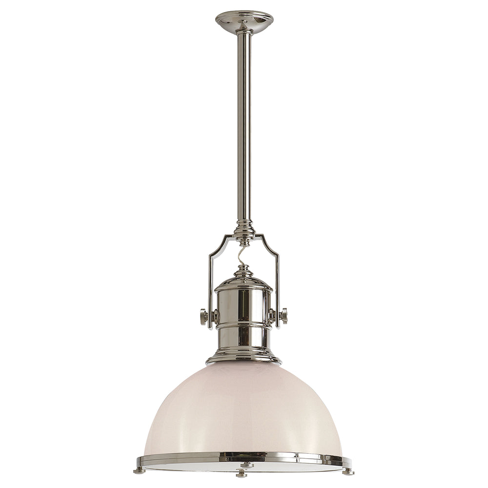 Visual Comfort Signature Canada - One Light Pendant - Country Industrial - Polished Nickel- Union Lighting Luminaires Decor