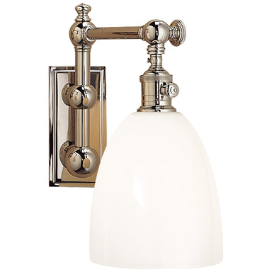 Visual Comfort Signature Canada - One Light Wall Sconce - Pimlico - Polished Nickel- Union Lighting Luminaires Decor