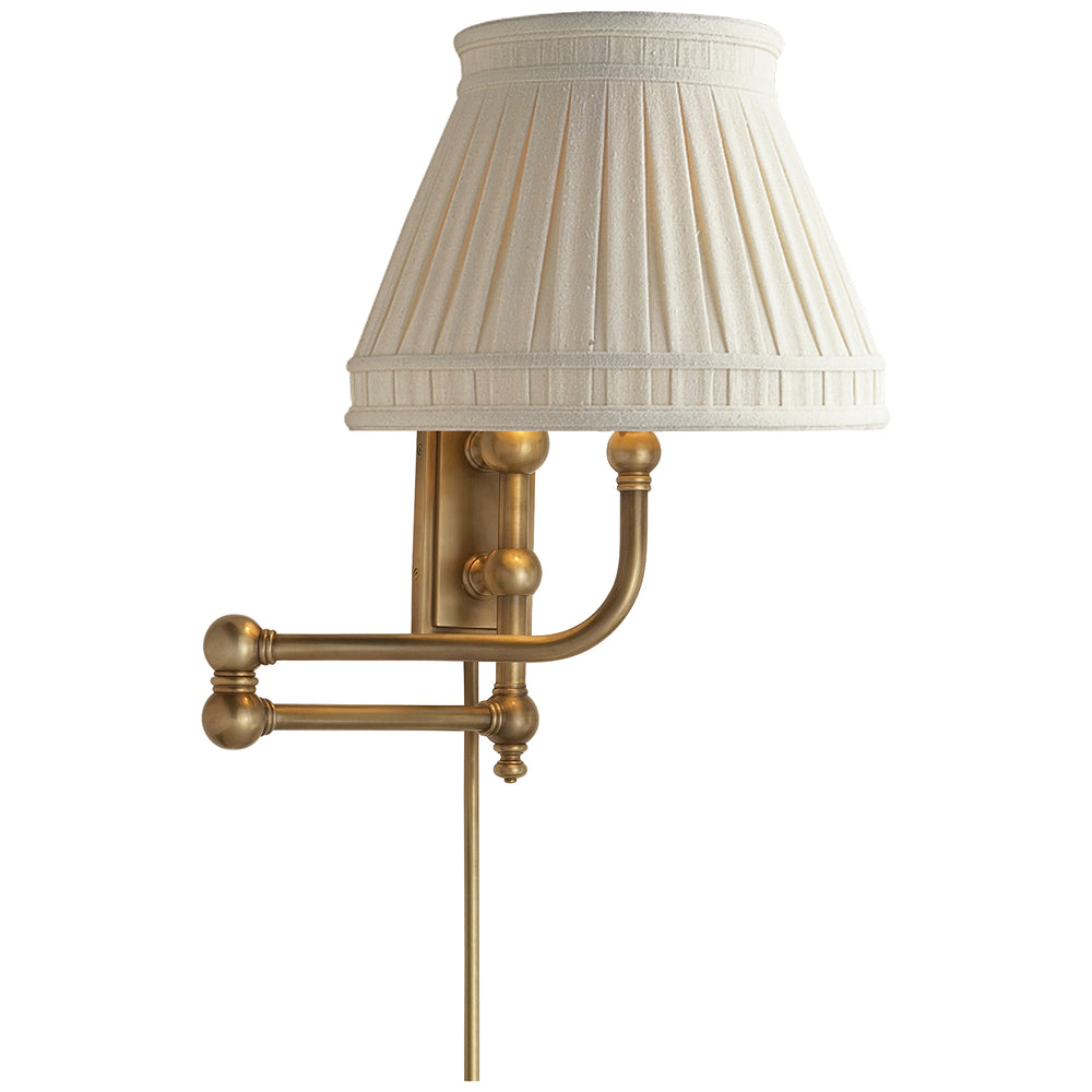 Visual Comfort Signature Canada - One Light Swing Arm Wall Lamp - Pimlico - Antique-Burnished Brass- Union Lighting Luminaires Decor