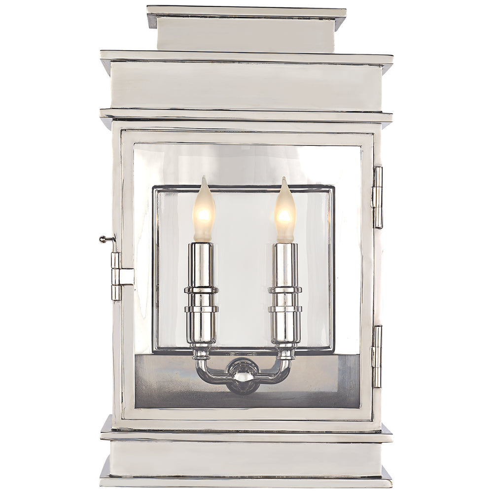 Visual Comfort Signature Canada - Two Light Wall Sconce - Linear Lantern - Polished Nickel- Union Lighting Luminaires Decor