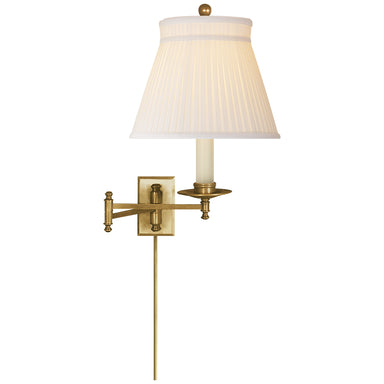Visual Comfort Signature Canada - One Light Swing Arm Wall Lamp - Dorchester Swing Arm - Antique-Burnished Brass- Union Lighting Luminaires Decor