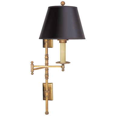 Visual Comfort Signature Canada - One Light Swing Arm Wall Lamp - Dorchester Swing Arm - Antique-Burnished Brass- Union Lighting Luminaires Decor