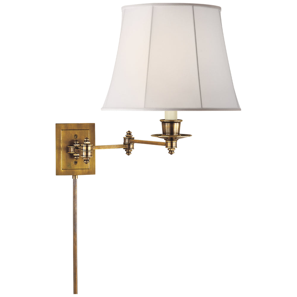 Visual Comfort Signature Canada - One Light Swing Arm Wall Lamp - Swing Arm Sconce - Hand-Rubbed Antique Brass- Union Lighting Luminaires Decor
