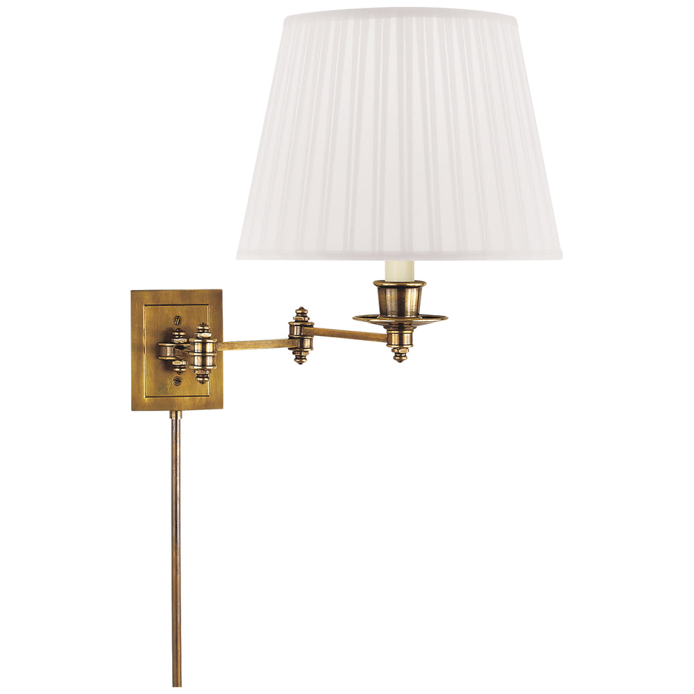 Visual Comfort Signature Canada - One Light Swing Arm Wall Lamp - Swing Arm Sconce - Hand-Rubbed Antique Brass- Union Lighting Luminaires Decor