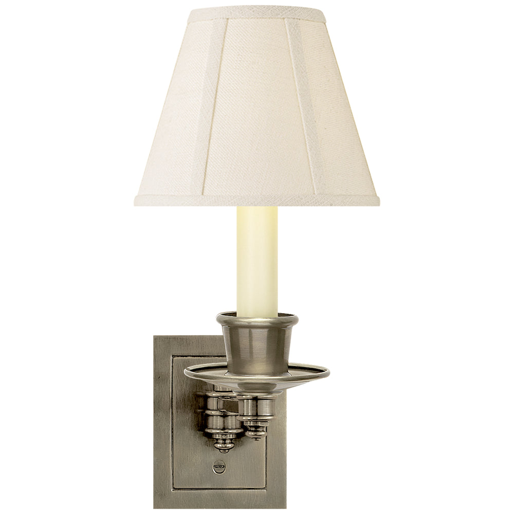 Visual Comfort Signature Canada - One Light Swing Arm Wall Lamp - Swing Arm Sconce - Antique Nickel- Union Lighting Luminaires Decor
