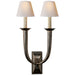 Visual Comfort Signature Canada - Two Light Wall Sconce - French Deco Horn - Bronze- Union Lighting Luminaires Decor