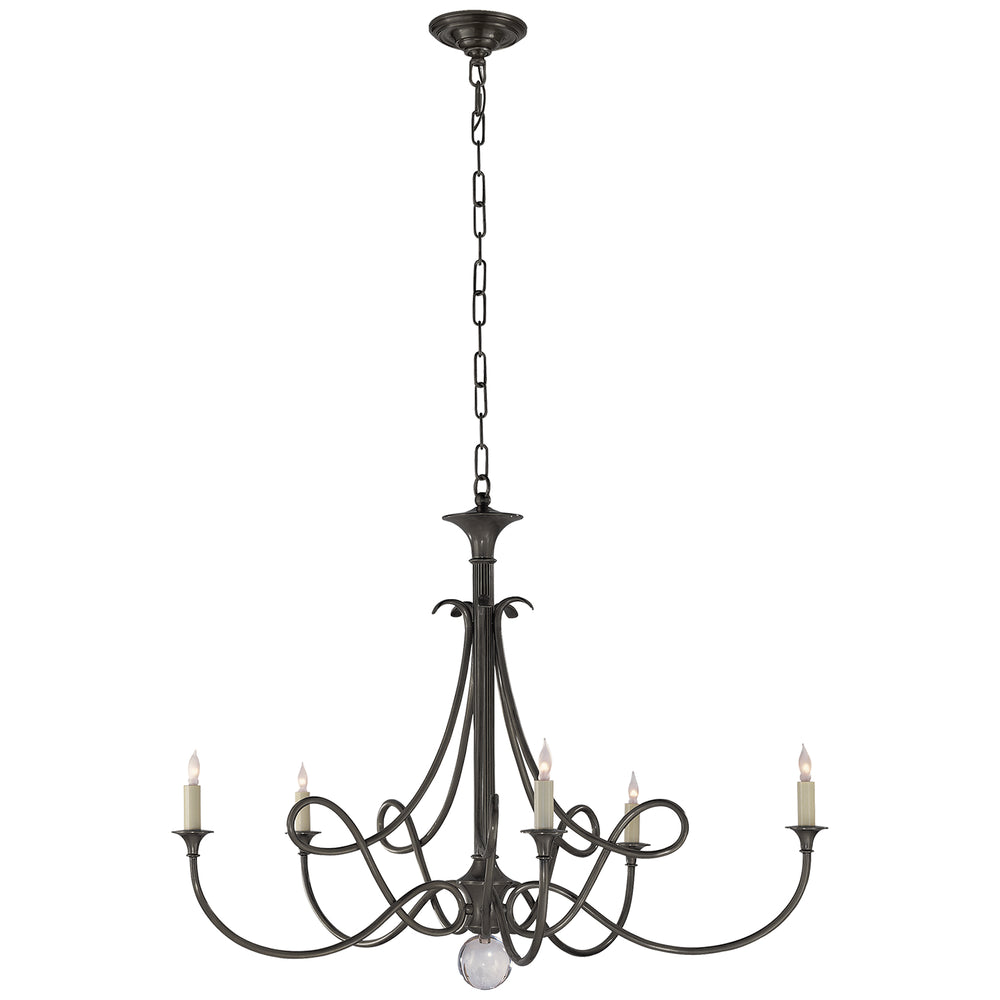 Visual Comfort Signature Canada - Five Light Chandelier - Double Twist - Bronze- Union Lighting Luminaires Decor