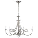 Visual Comfort Signature Canada - Five Light Chandelier - Double Twist - Polished Nickel- Union Lighting Luminaires Decor