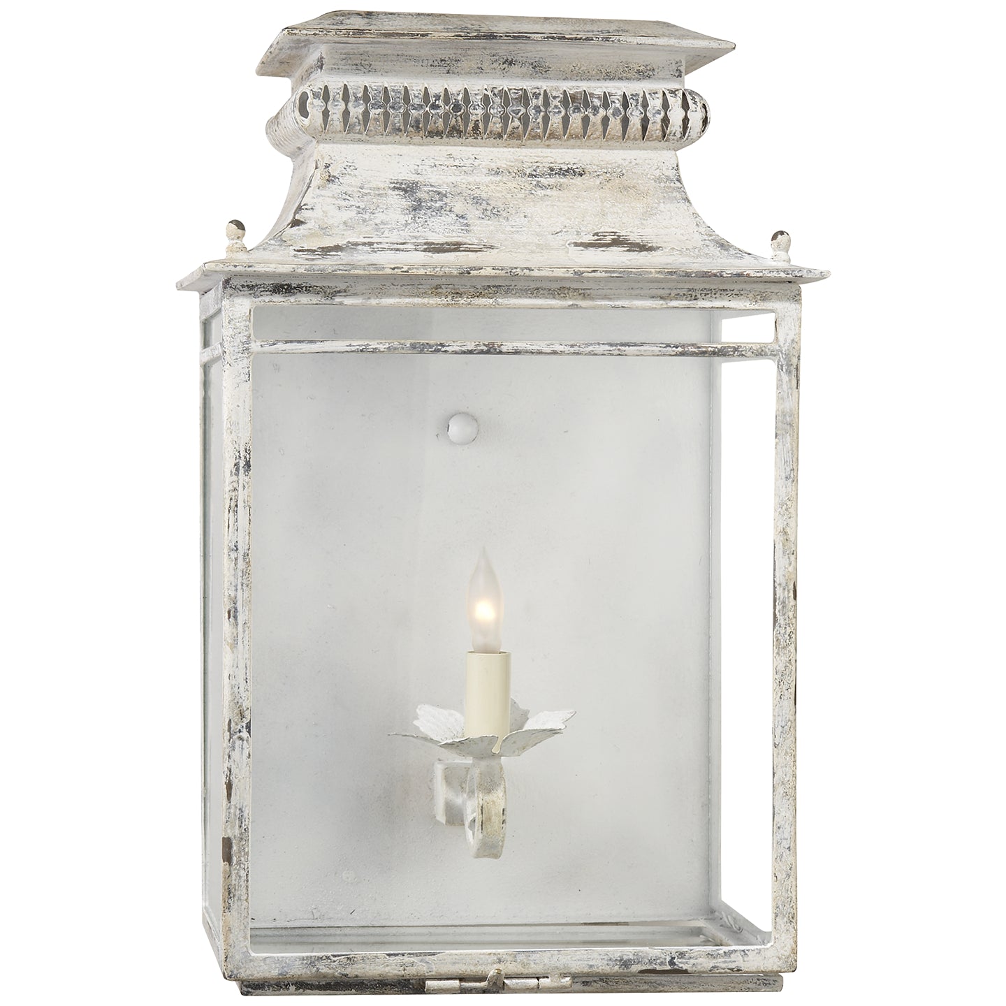 Visual Comfort Signature Canada - One Light Wall Sconce - Flea Market Lantern - Old White- Union Lighting Luminaires Decor