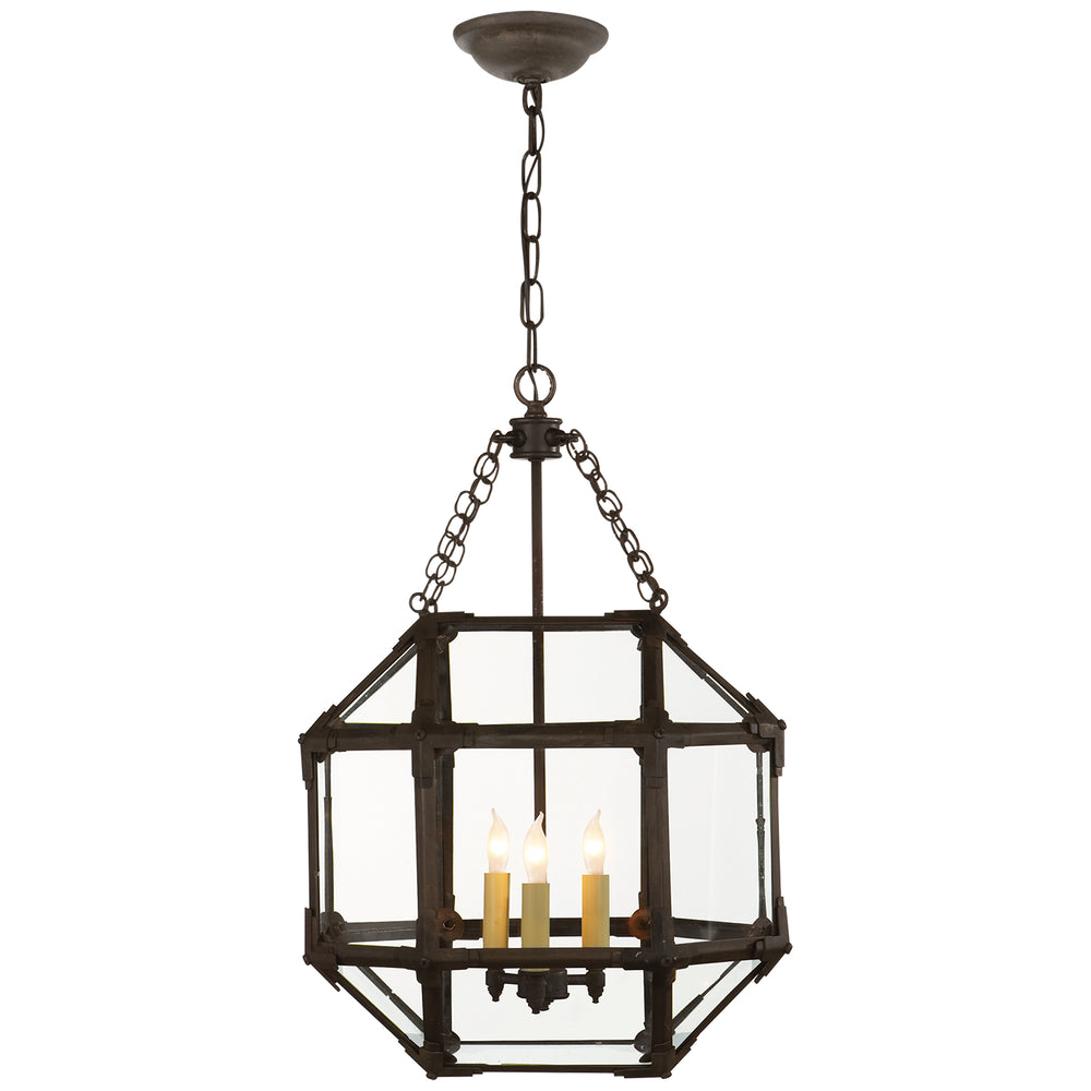 Visual Comfort Signature Canada - Three Light Lantern - Morris - Antique Zinc- Union Lighting Luminaires Decor