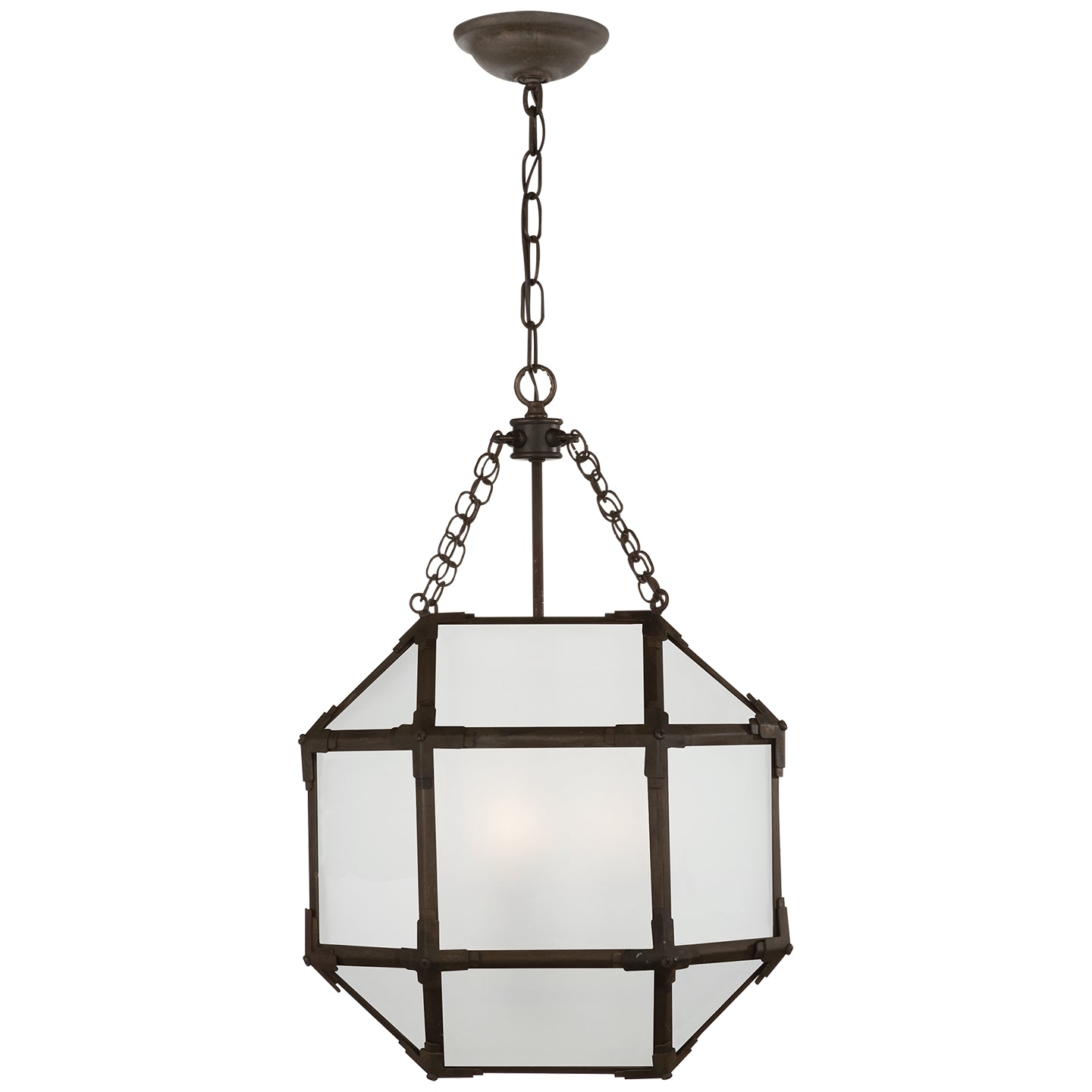 Visual Comfort Signature Canada - Three Light Lantern - Morris - Antique Zinc- Union Lighting Luminaires Decor