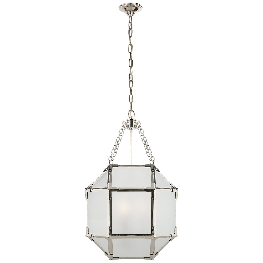 Visual Comfort Signature Canada - Three Light Lantern - Morris - Polished Nickel- Union Lighting Luminaires Decor