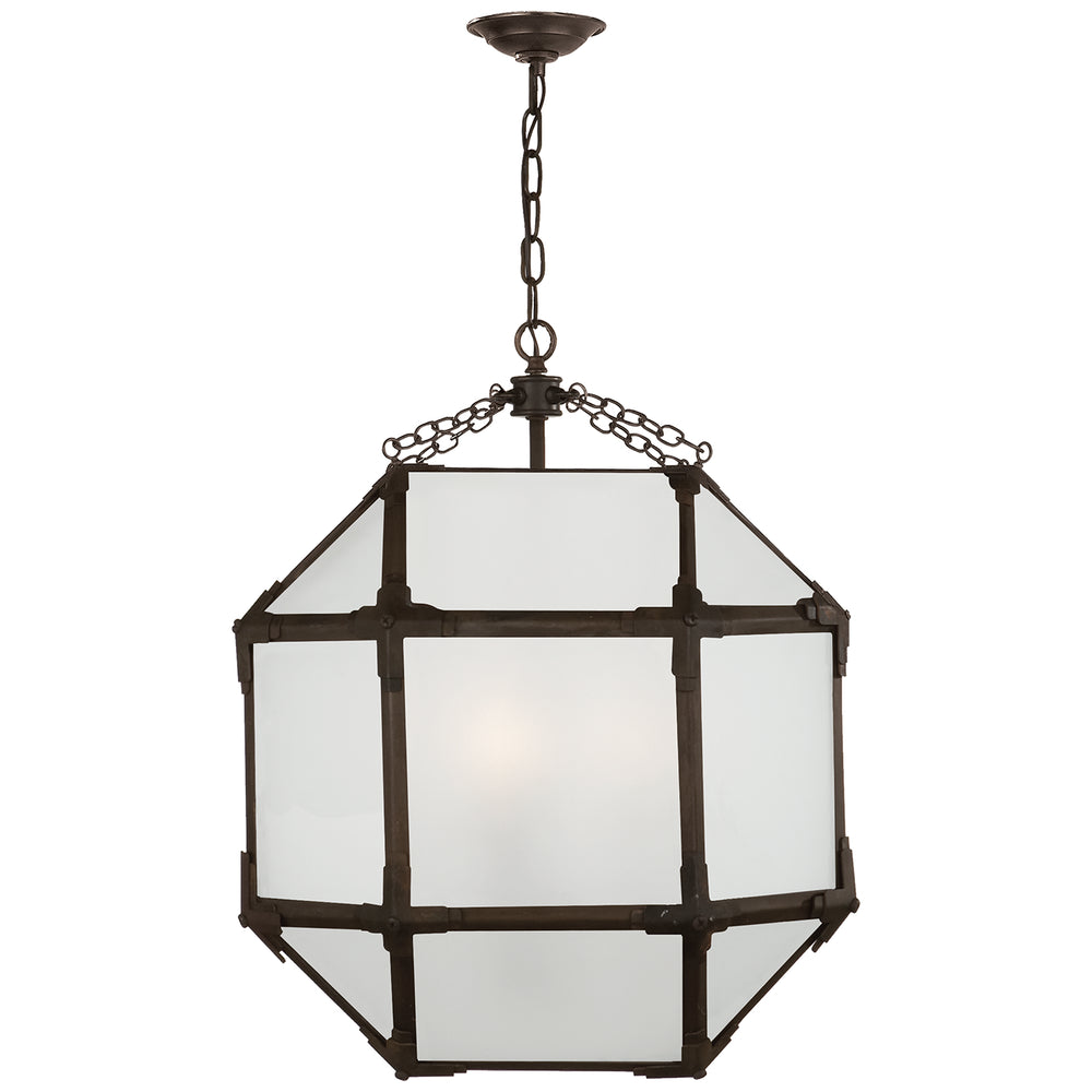 Visual Comfort Signature Canada - Three Light Lantern - Morris - Antique Zinc- Union Lighting Luminaires Decor