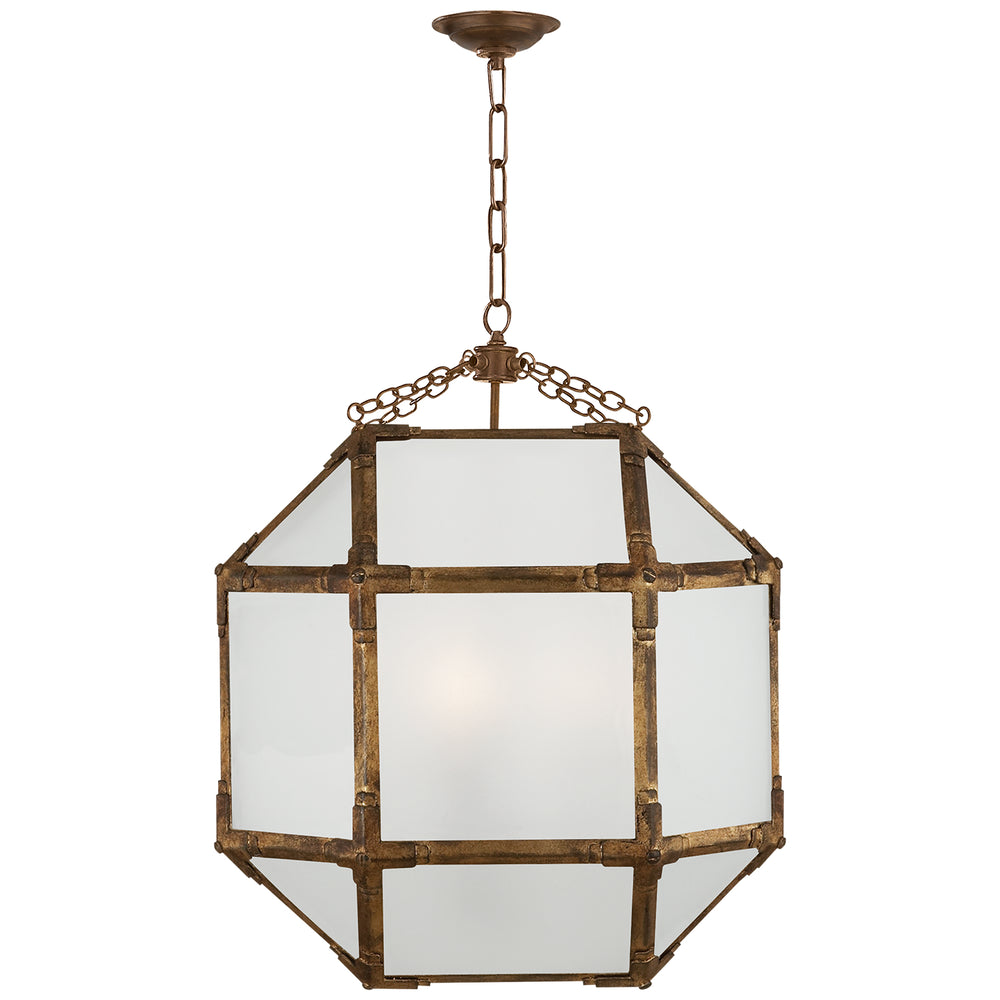 Visual Comfort Signature Canada - Three Light Lantern - Morris - Gilded Iron- Union Lighting Luminaires Decor